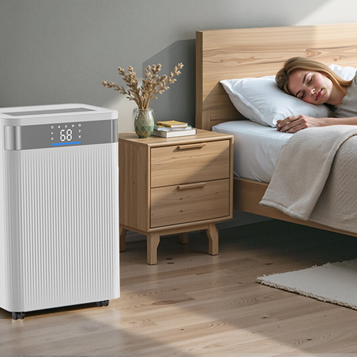 52 Pints Dehumidifier For Home And Basement Smart Humidity Low Noise For Room